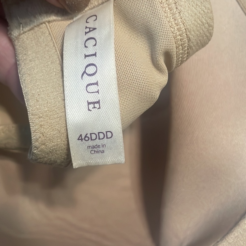Cacique underwire smooth balconette bra - nude color NWOT - size 46DDD - Picture 3 of 9